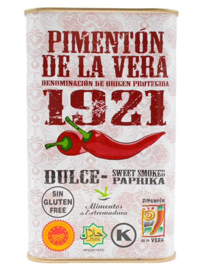 PIMENTÓN DE LA VERA AGRIDULCE 1921 LATA 75 y 750 GR D.O.P