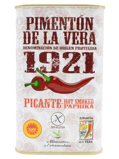 PIMENTÓN DE LA VERA PICANTE 1921 LATA 75 y 750 GR D.O.P