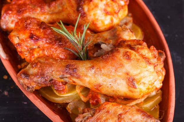 Pollo al ajillo con pimenton de la vera