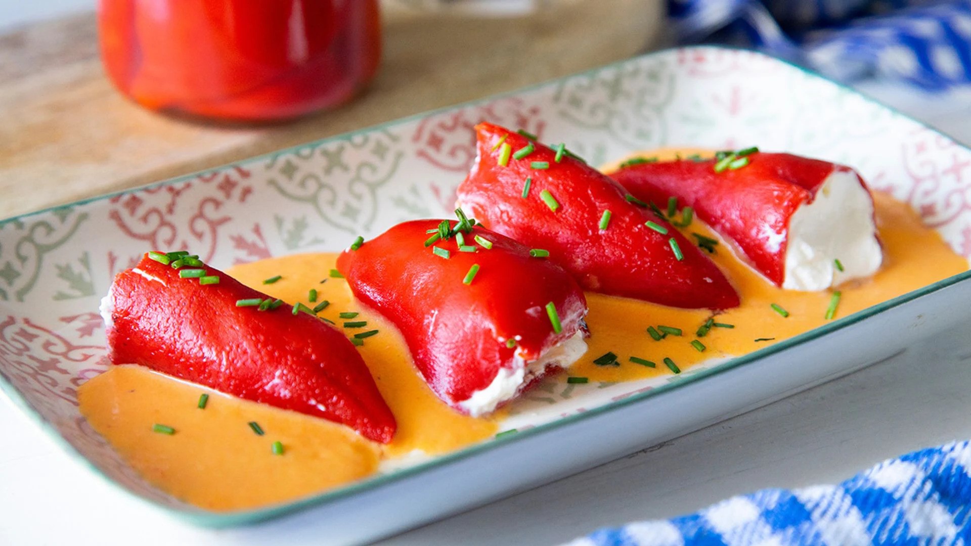 Receta Pimientos Rellenos de Bacalao